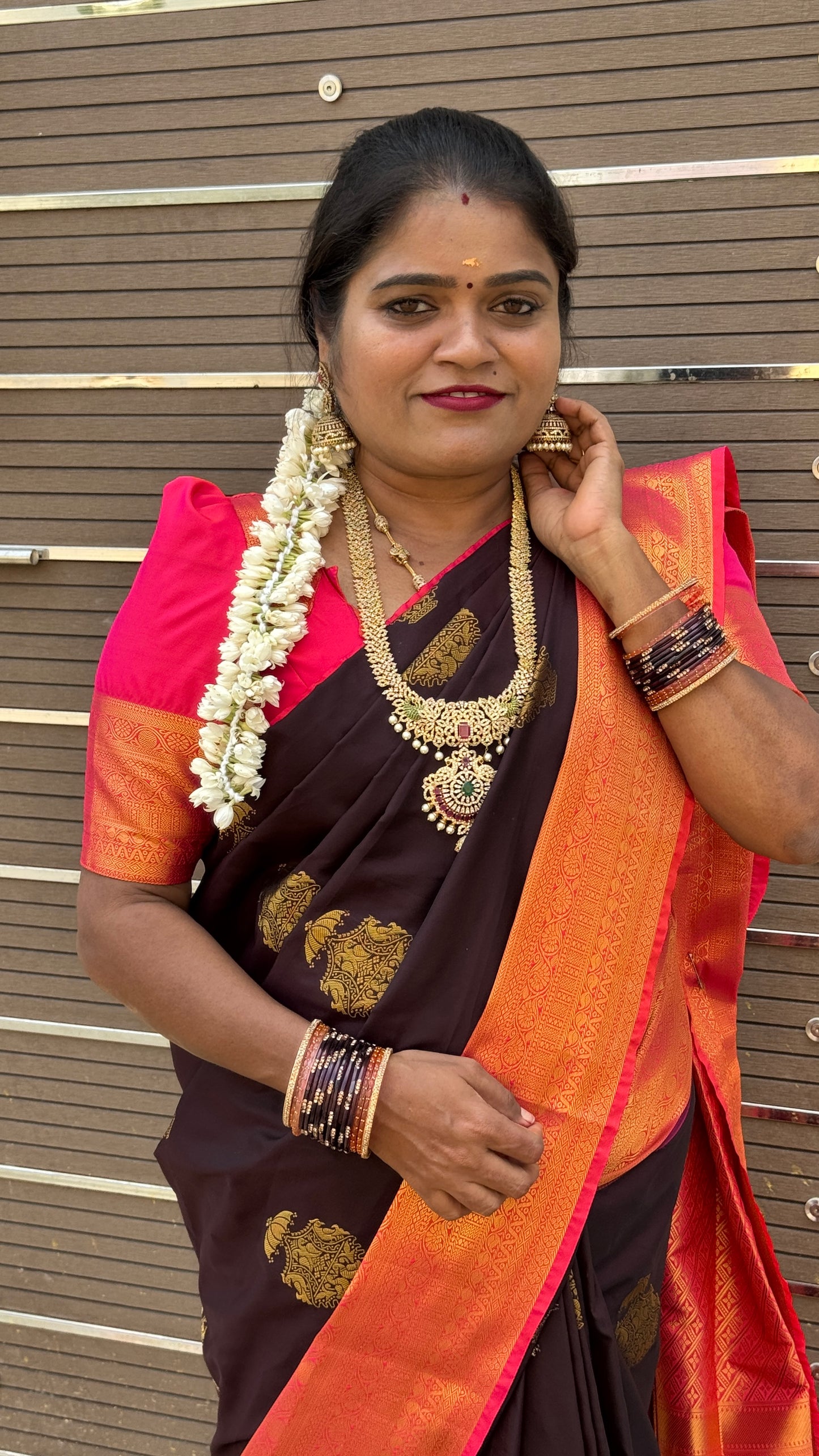PREMIUM KANCHI SILK SAREE (br)