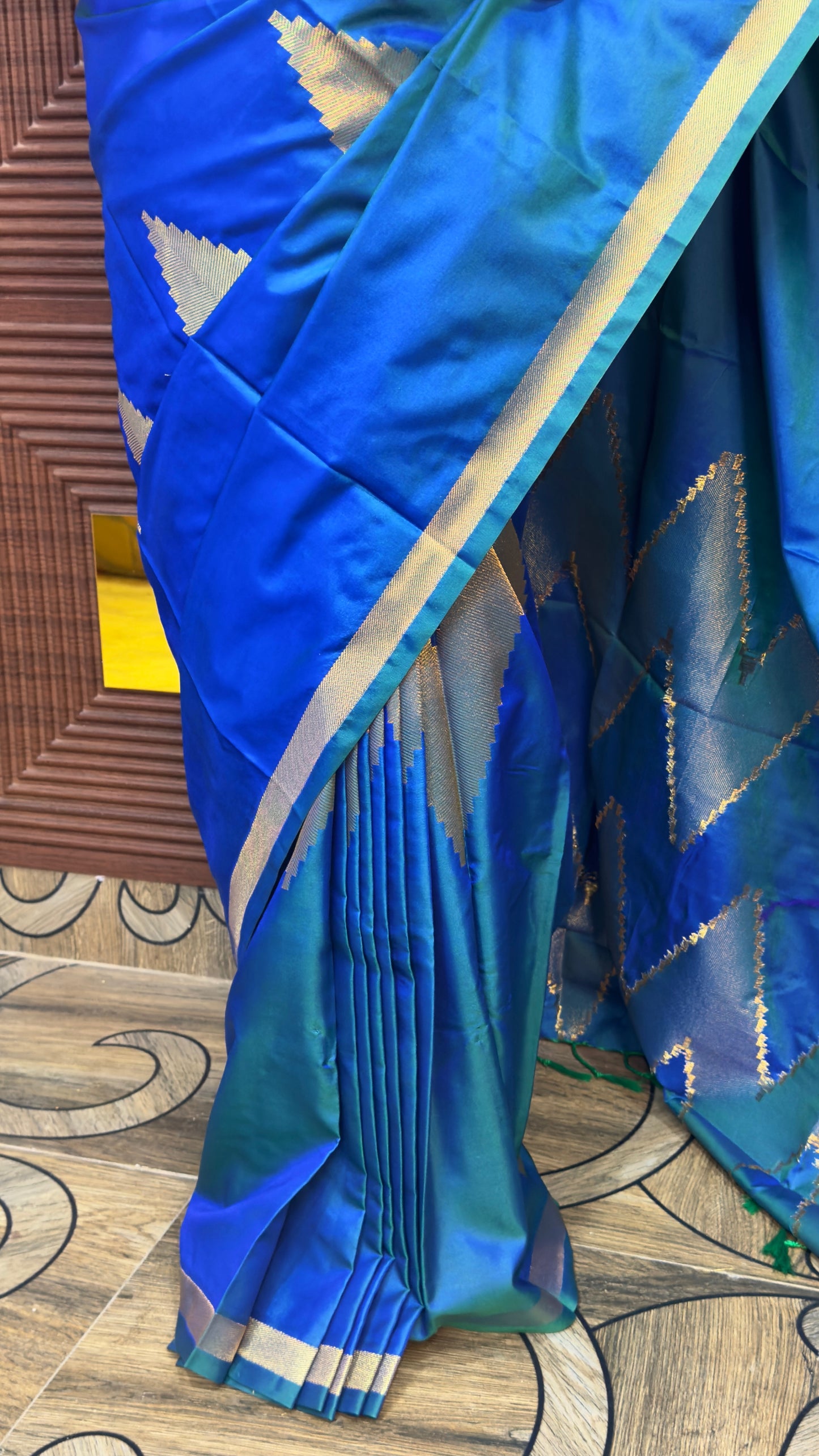 KANCHI SOFT SILK SAREE ( TE- BLUE) PRE BOOKING 3 WEEKS DISPATCH