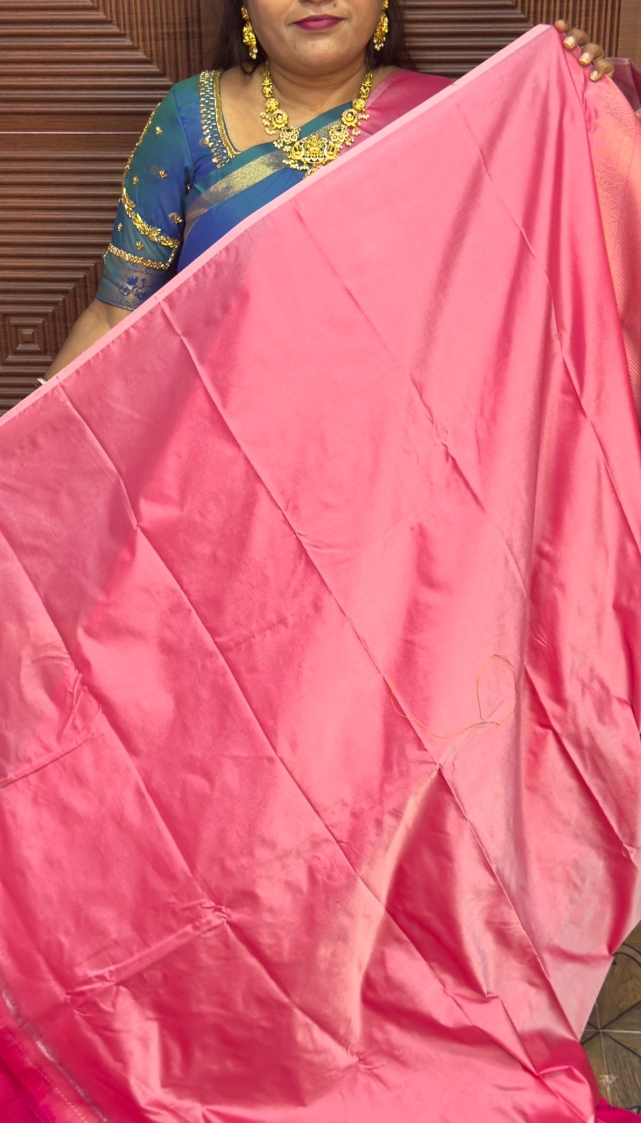 Kanchi Soft Silk Saree (pink)