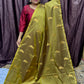 KANCHI SILK SAREE ( mehendi green )
