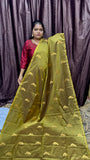 KANCHI SILK SAREE ( mehendi green )