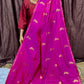 KANCHI SILK SAREE ( rani pink)
