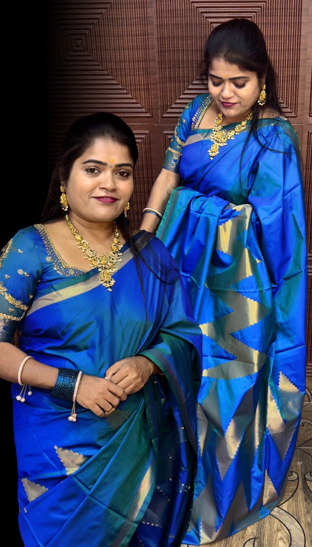 KANCHI SOFT SILK SAREE ( TE- BLUE) PRE BOOKING 3 WEEKS DISPATCH