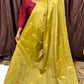 KANCHI SILK SAREE ( mustard yellow )