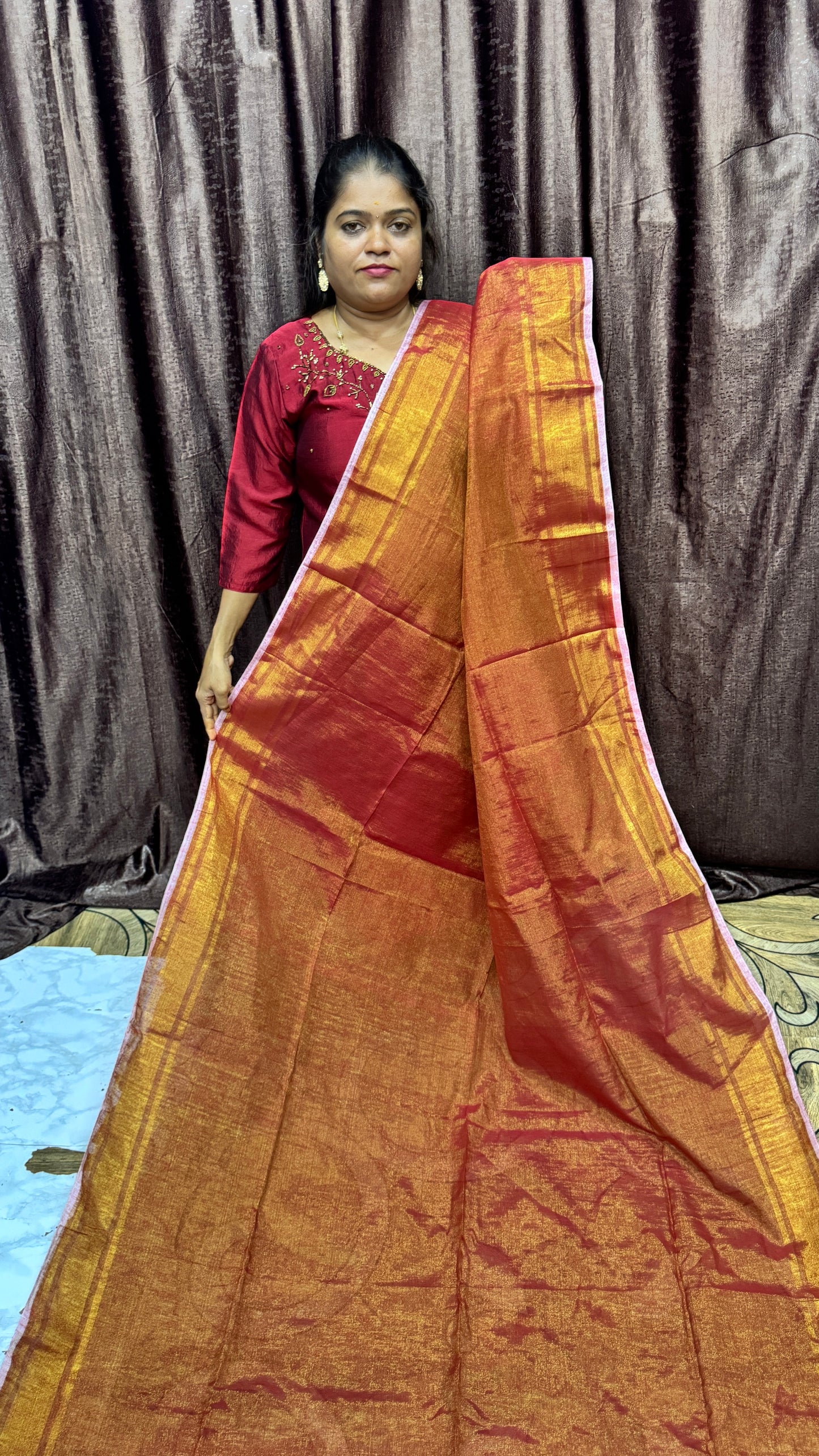 Khadi Tissue saree (or)