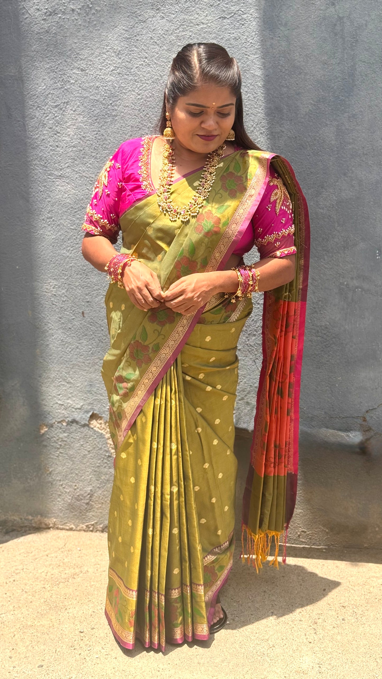 BANARASI SOFT SILK ( meh green )