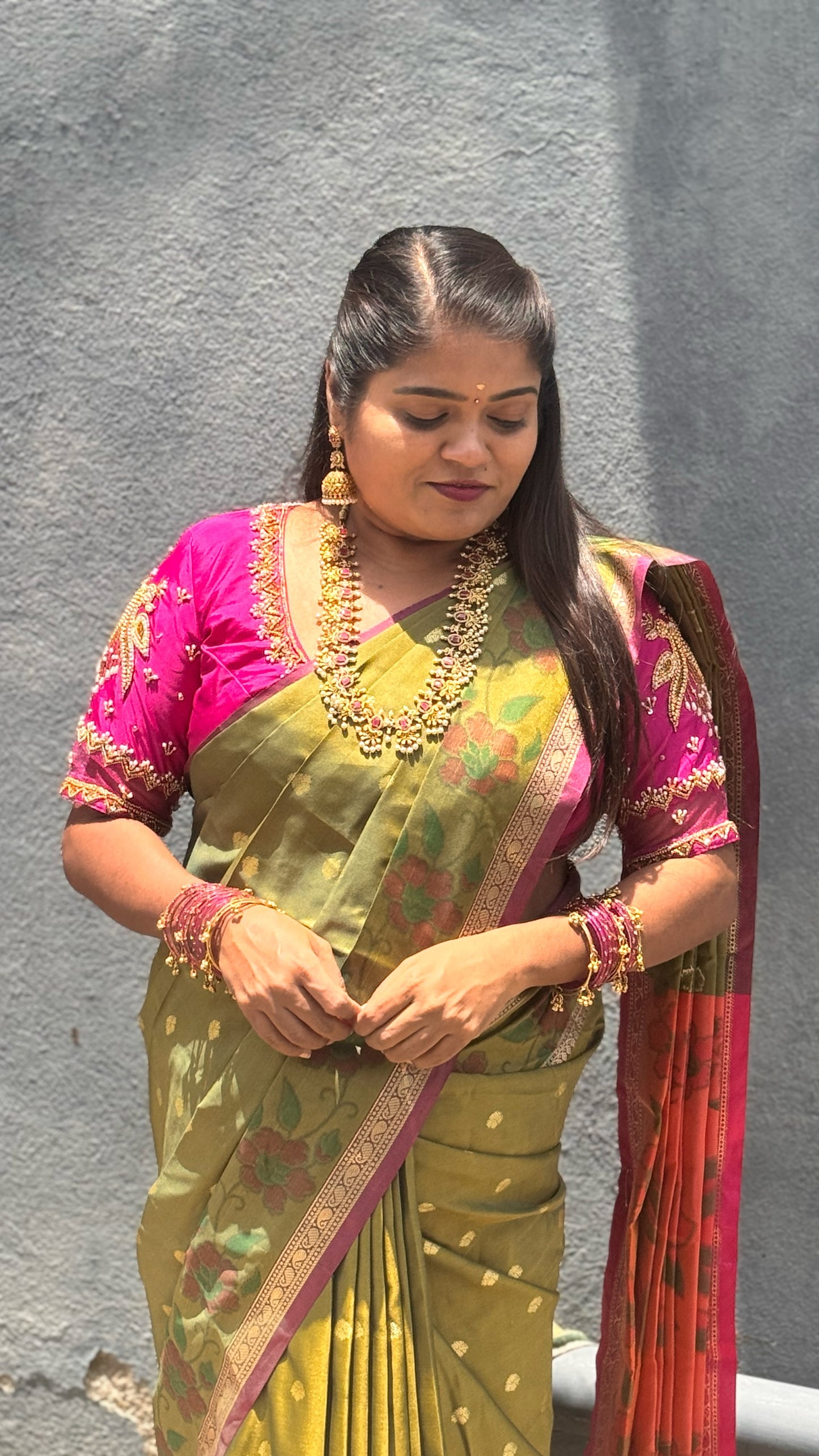 BANARASI SOFT SILK ( meh green )