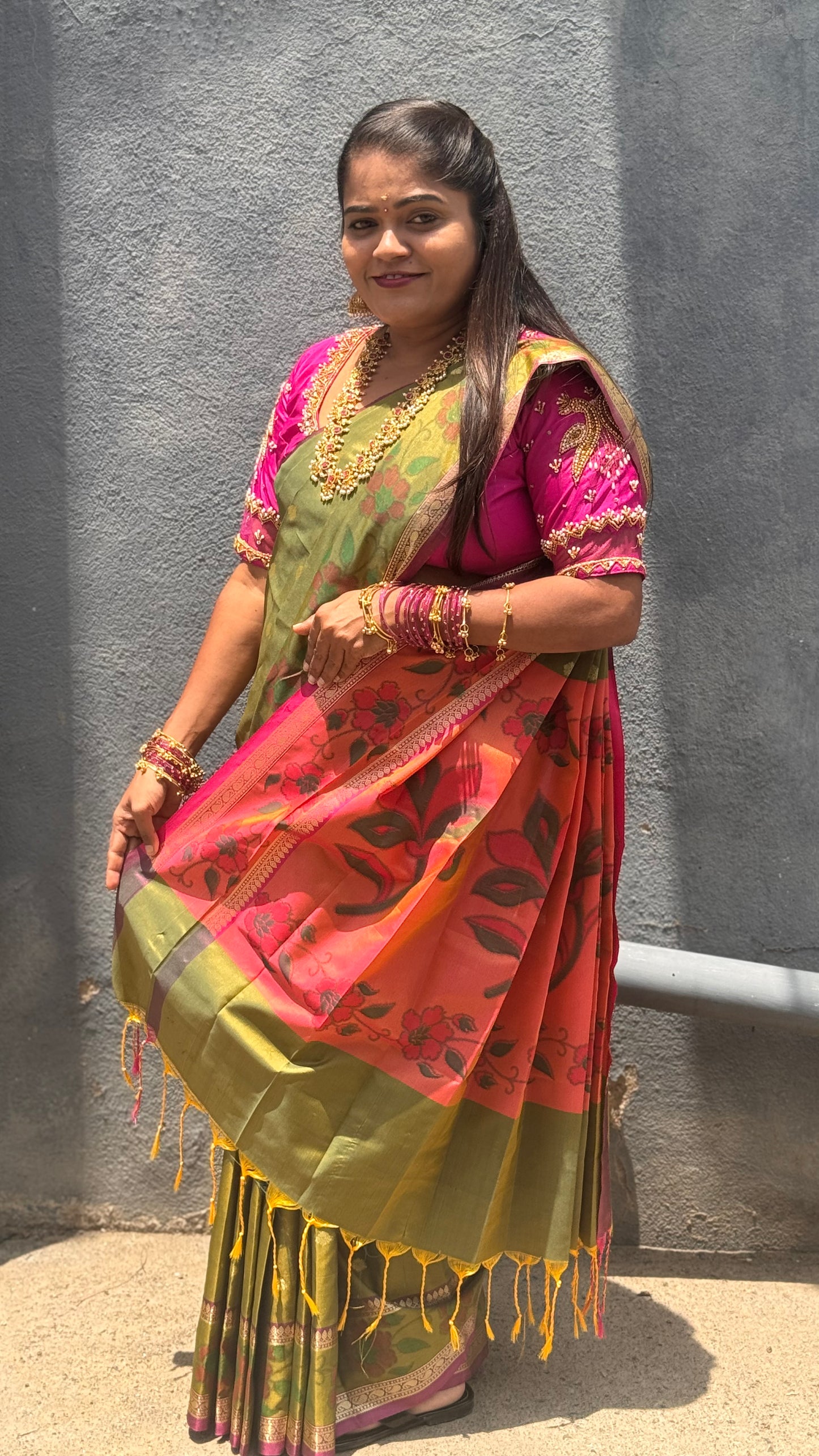 BANARASI SOFT SILK ( meh green )