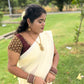 Mul Mul cotton Saree(Onam)