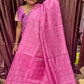 bhagalpuri tussar silk saree (pink_)