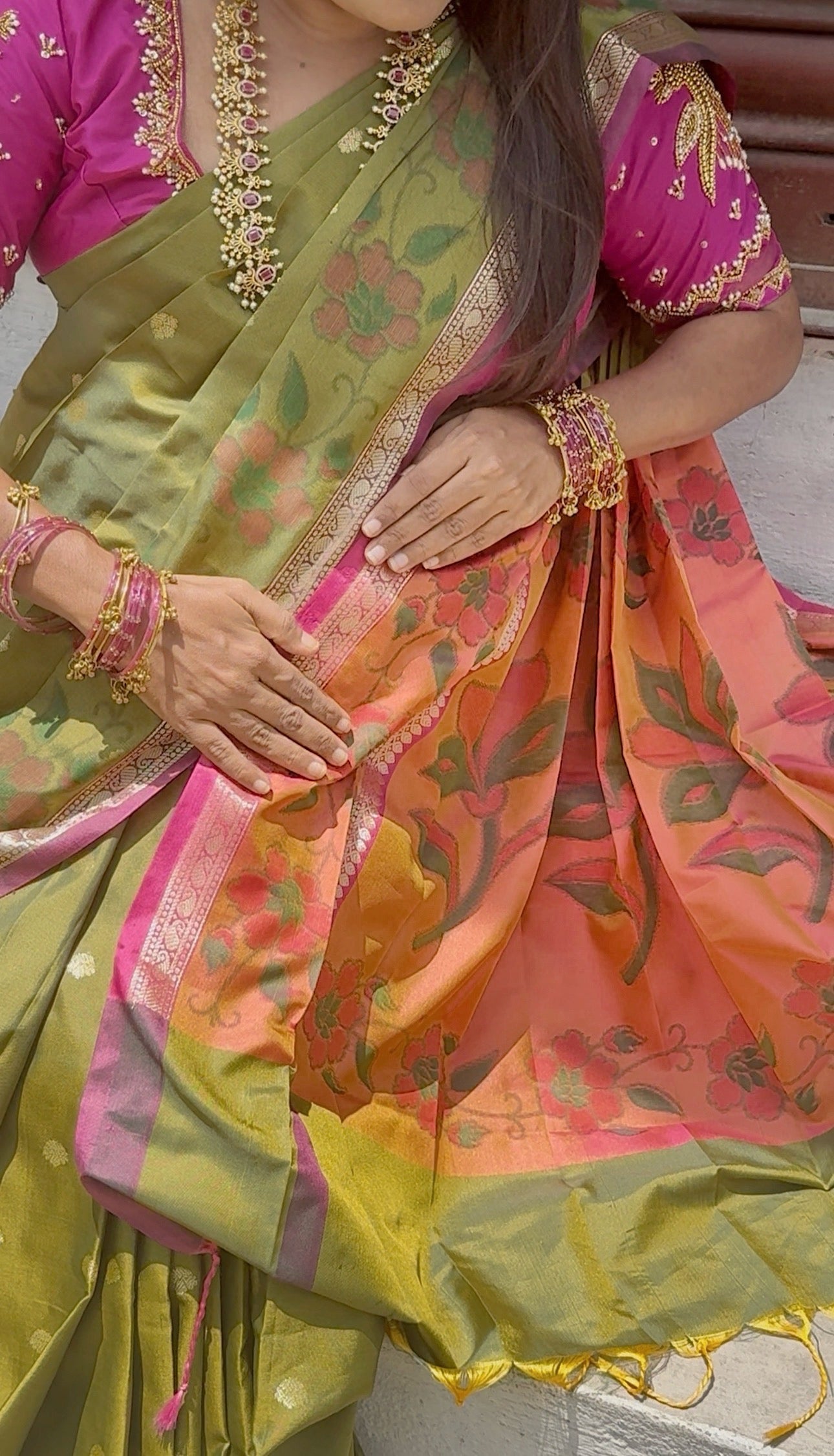 BANARASI SOFT SILK ( meh green )