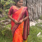 KANCHI SOFT SILK SAREE( pink / Orange)