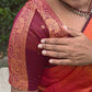 KANCHI SOFT SILK SAREE( pink / Orange)
