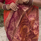 KANCHI SOFT SILK SAREE( pink / Orange)