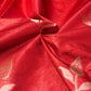 WARM SILK SAREE ( RED / PISTA GREEN )