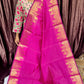 BANARASI SOFT SILK SAREE (R PINK)