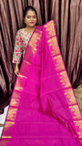 BANARASI SOFT SILK SAREE (R PINK)