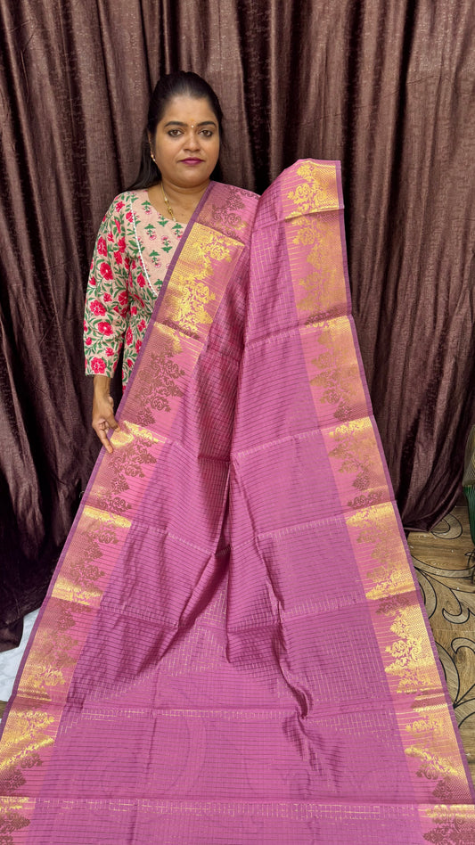 BANARASI SOFT SILK SAREE (PINK)