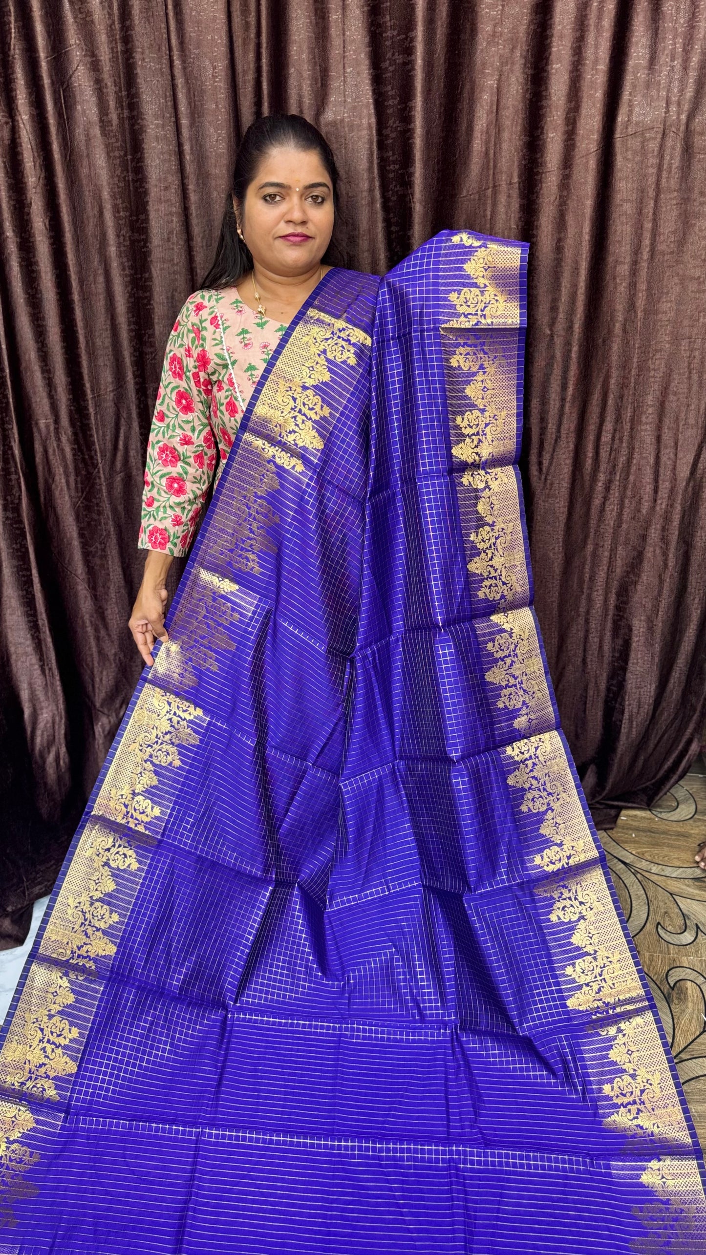 BANARASI SOFT SILK SAREE  BLUE pre booking ( 15 days dispatch) days dispatch)