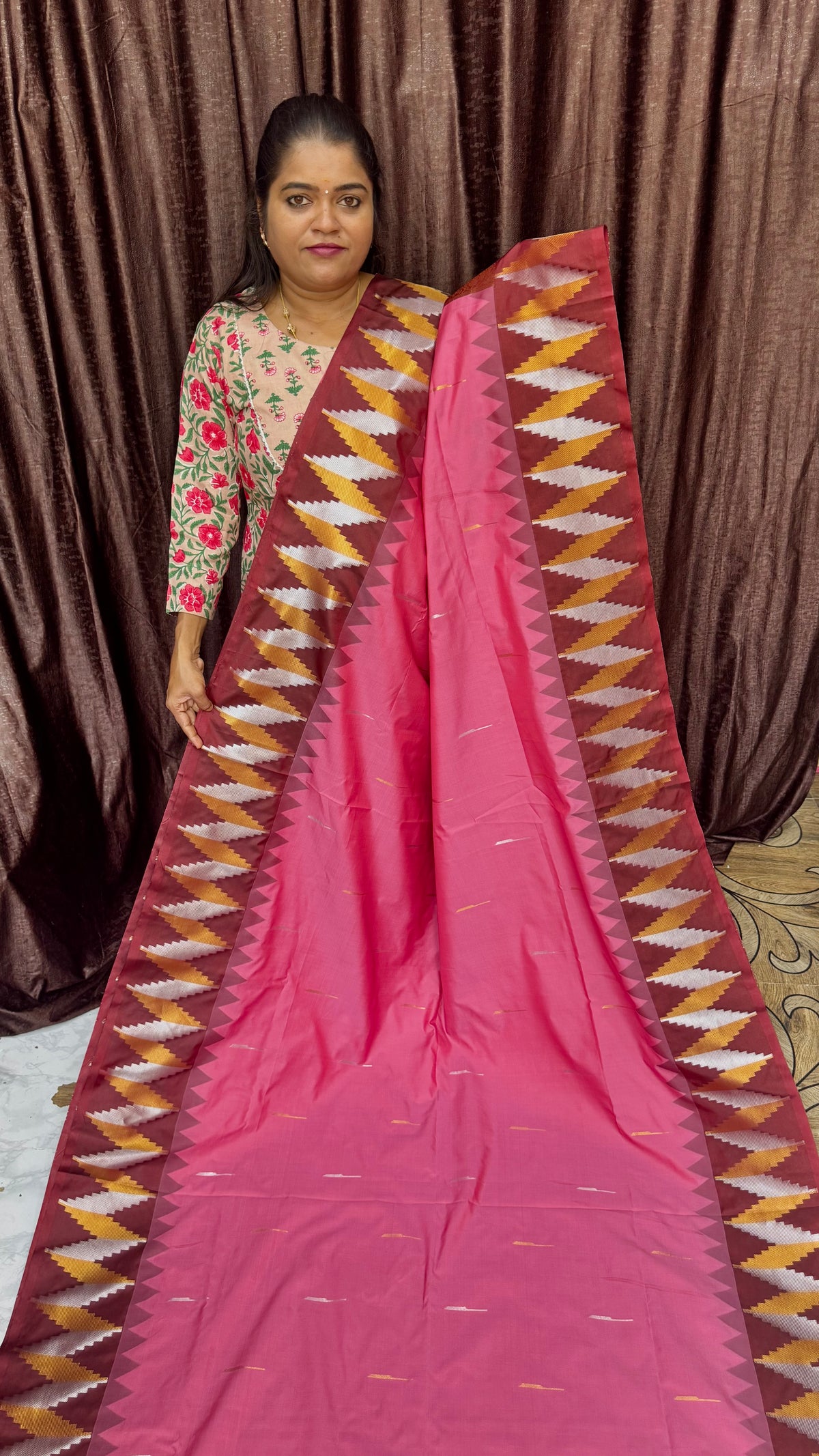 KANCHI SOFT SILK SAREE pink