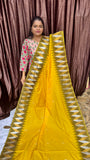 KANCHI SOFT SILK SAREE yellow