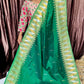 KANCHI SOFT SILK  SAREE green
