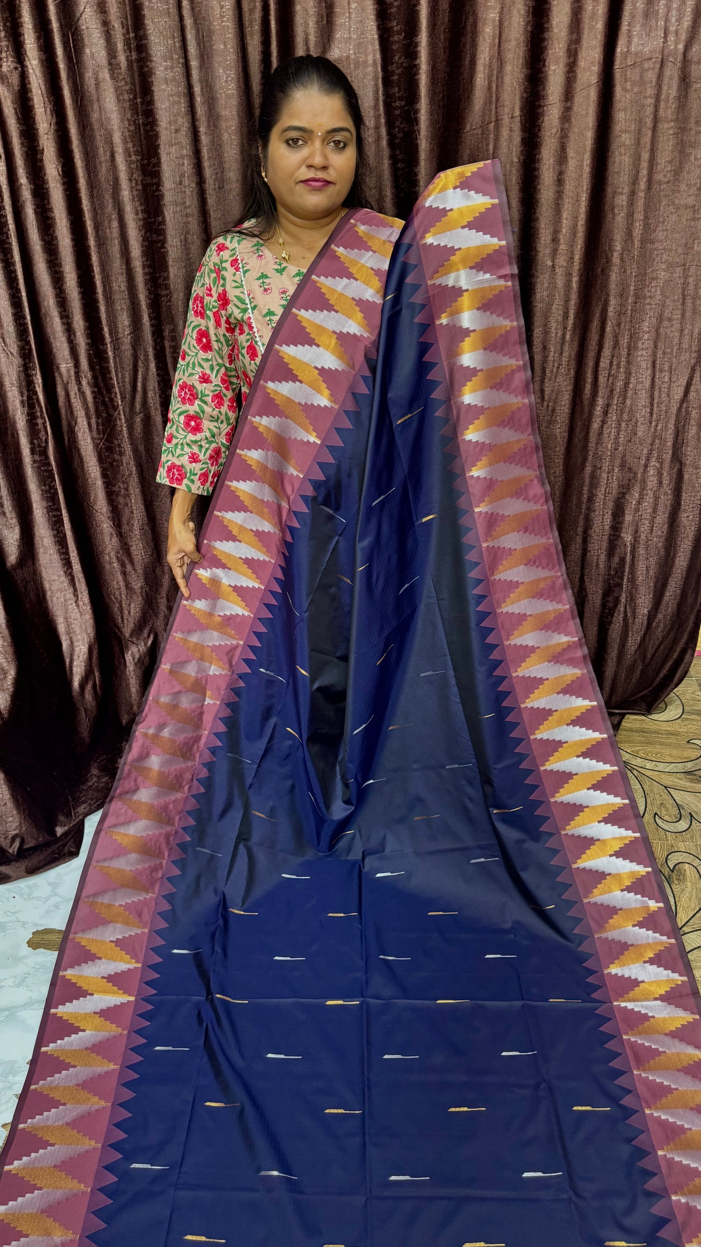 KANCHI SOFT SILK SAREE blue