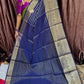KATTAN SILK SAREE ( NAVY )