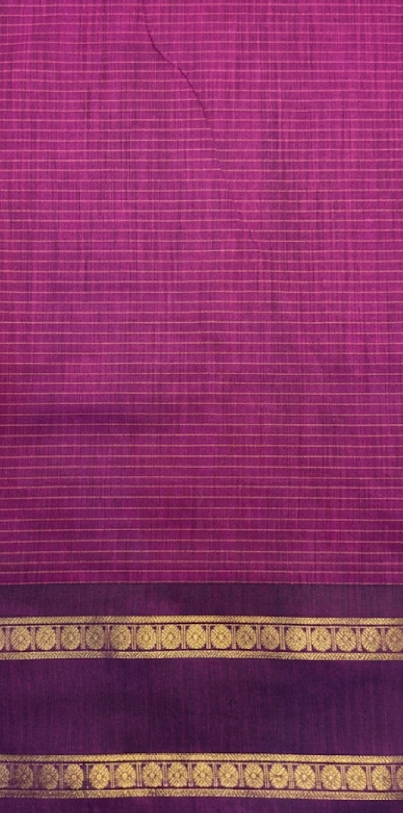 Kalyani Cotton saree ( NAVY  BLUE CHECKED)