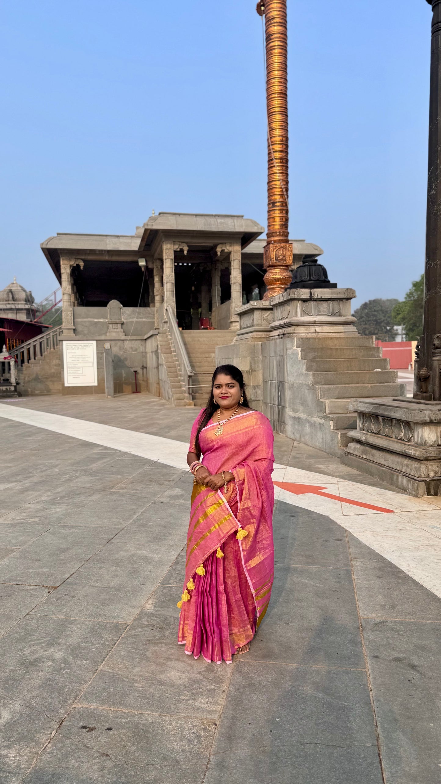 KHADI TISSUE SAREE (pk)