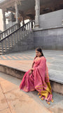 KHADI TISSUE SAREE (pk)