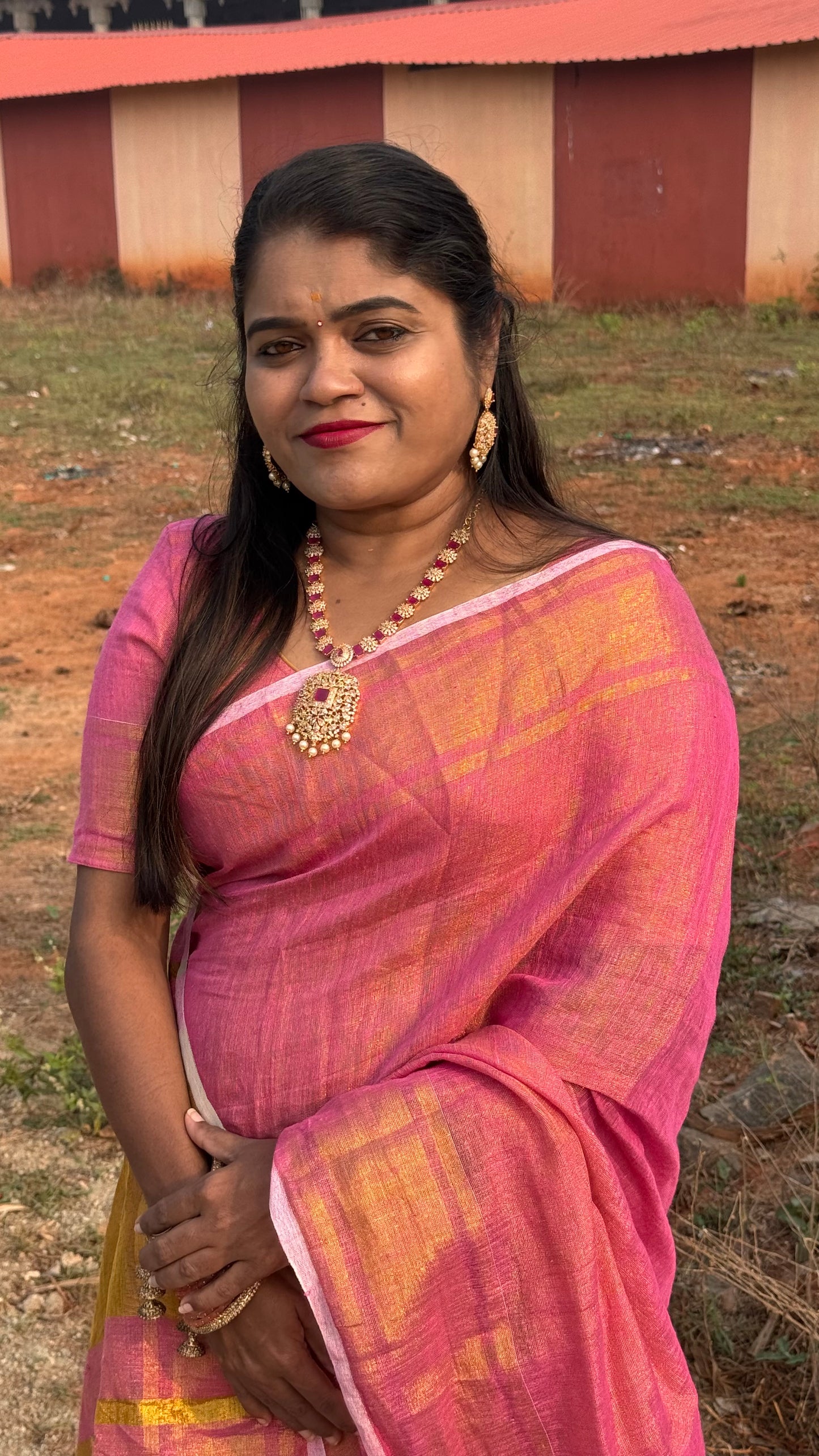 KHADI TISSUE SAREE (pk)