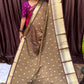 kATTAN SILK SAREE ( el grey) Pre Booking 10 to 15 Days Dispatch