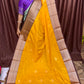 PREMIUM KANCHI SILK SAREE yellow