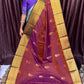 PREMIUM KANCHI SILK SAREE (Brick Red)