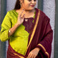 UnStitched raw silk material ( stiched available)