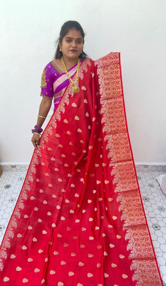 WARM SILK SAREE (rd)