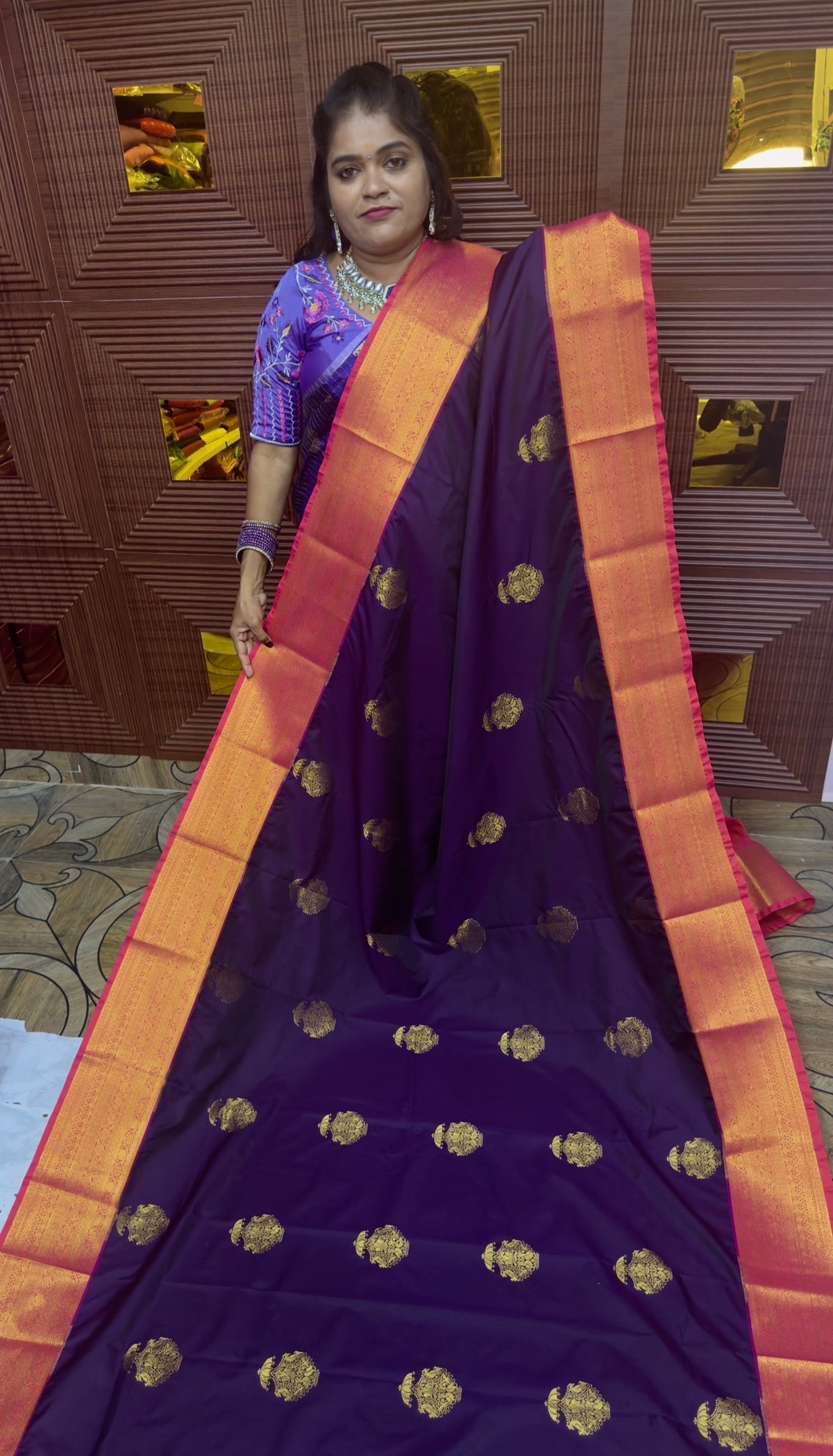 PREMIUM KANCHI SILK SAREE (v)