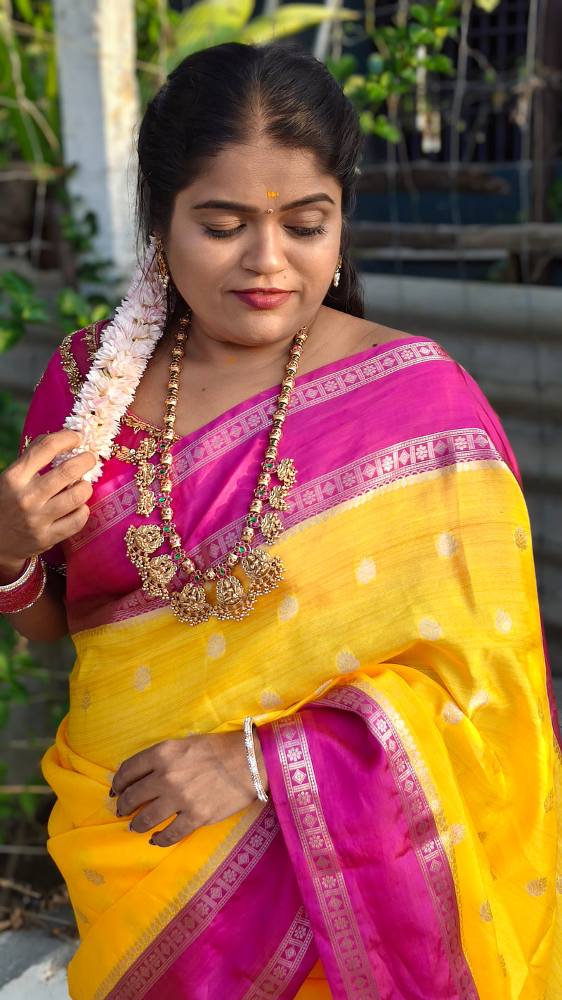 BANARASI SOFT SILK ( yellow)