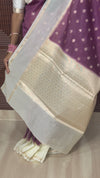 WARM SILK SAREE ( mauve pink )