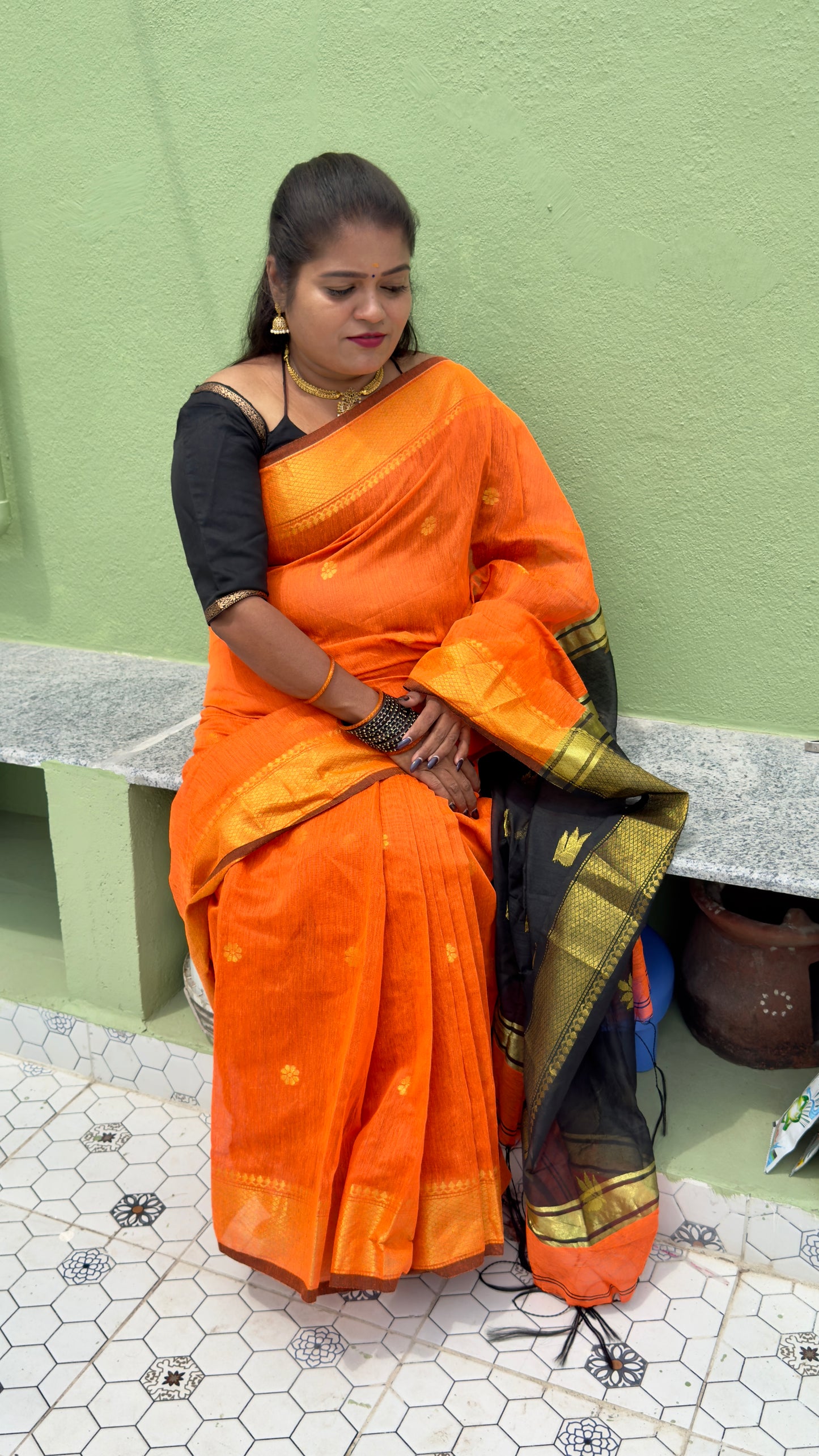 Maheswari cotton saree