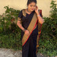 Kanchi CHETTINADU COTTON SAREE BLACK
