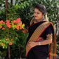 Kanchi CHETTINADU COTTON SAREE BLACK