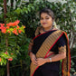Kanchi CHETTINADU COTTON SAREE BLACK