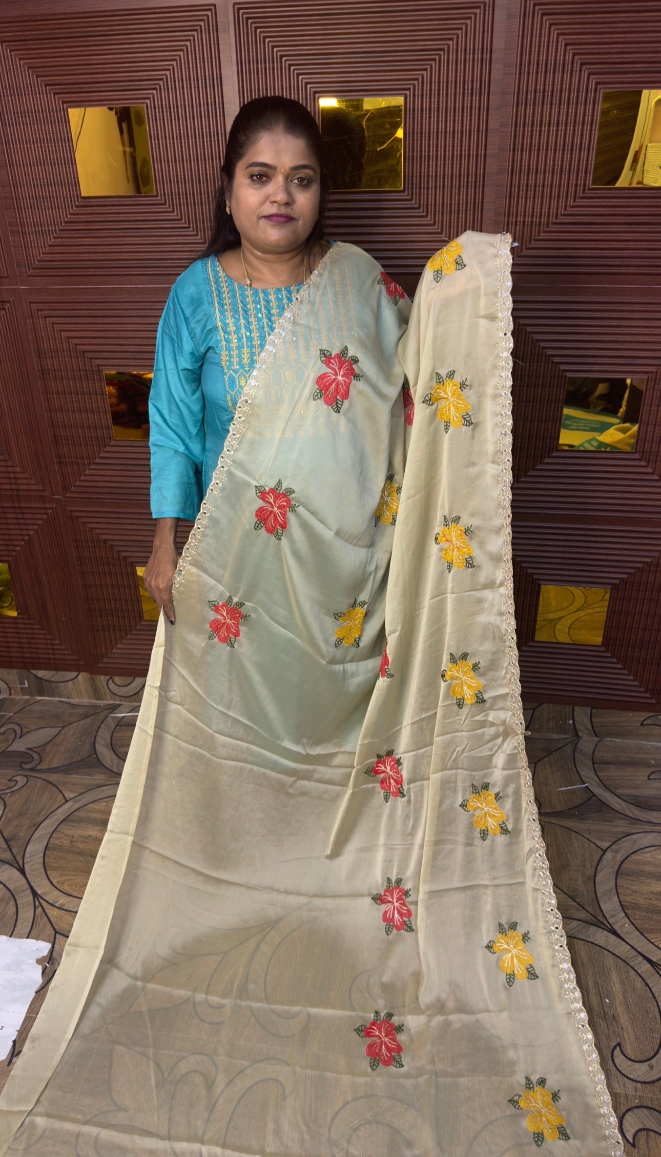 GEORGETTE MATERIAL DESIGNER SAREE (c) / pre booking ( 15 days dipatch)