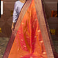 KANCHI SOFT SILK SAREE ( Pink Orange)