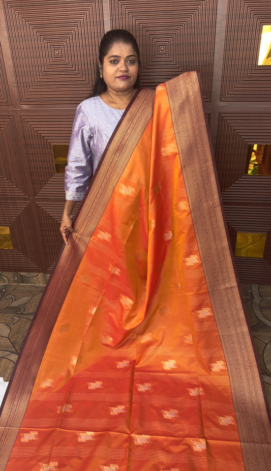 KANCHI SOFT SILK SAREE (Sunrise)