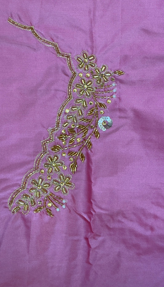 ✨ Elegant Aari Work Blouse Material ✨