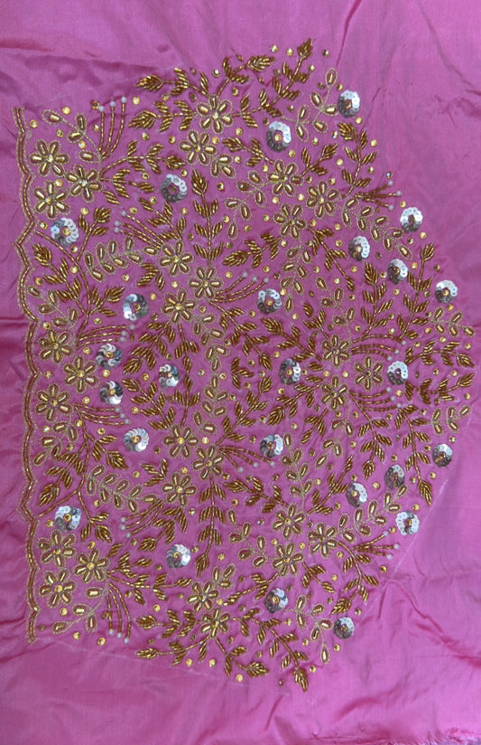 ✨ Elegant Aari Work Blouse Material ✨