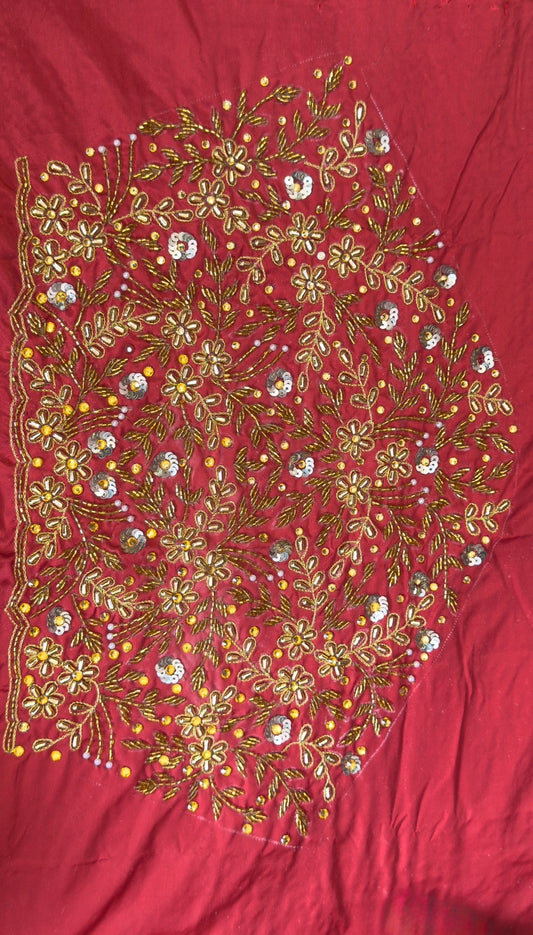 ✨ Elegant Aari Work Blouse Material ✨